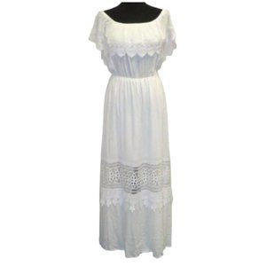 White Lace OTS Dress Size XL